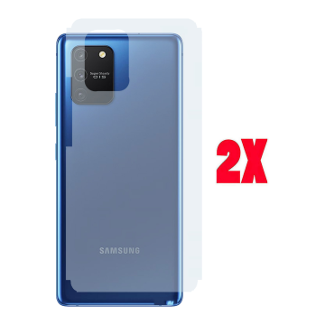 (2-Pack) Samsung S10 Lite Back Protector Carbon Fiber Matte Sheet - Image 2
