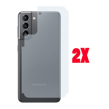(2-Pack) Samsung S21 Plus Back Protector Carbon Fiber Matte Sheet - Image 2