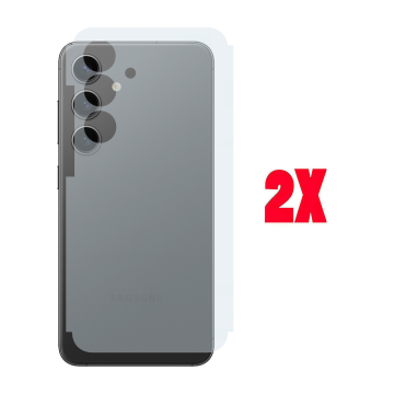 (2-Pack) Samsung S24 Plus Back Protector Carbon Fiber Matte Sheet - Image 2