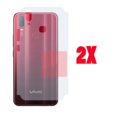 (2-Pack) Vivo Y11 Back Protector Carbon Fiber Matte Sheet - Image 2