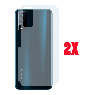 (2-Pack) Vivo Y11s Back Protector Carbon Fiber Matte Sheet - Image 2