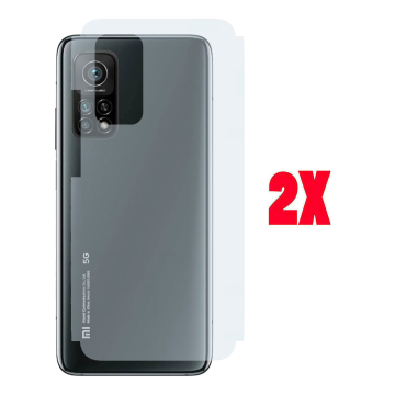 (2-Pack) Xiaomi 10T Back Protector Carbon Fiber Matte Sheet - Image 2