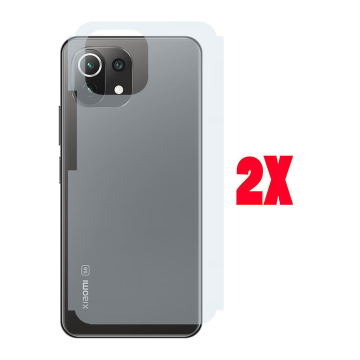 (2-Pack) Xiaomi 11 Lite Back Protector Carbon Fiber Matte Sheet - Image 2