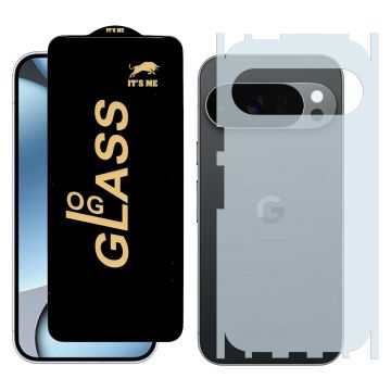 2-in-1 360 Protection for Google Pixel 10 pro: HD Glass + Back Matte