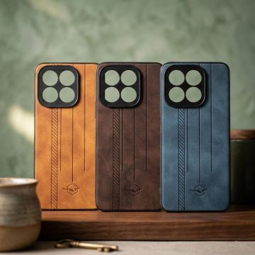 Honor X6C Refined Leather Texture Daily Essentials Back Cover