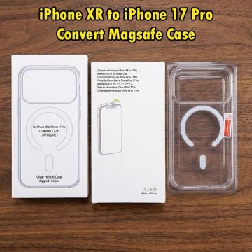 iPhone XR to iPhone 17 Pro Convert Case | Clear MagSafe Magnetic Cover