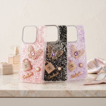 Oppo A5 Pro Golden Motif Glitter Case Premium Quality Luxury Back Cover