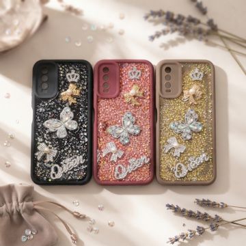Vivo Y12A Luxury Queen Glitter Sparkling Back Cover
