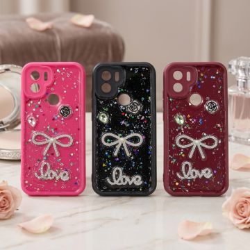 Redmi A2 Plus Back Cover – Glitter Love Multicolor