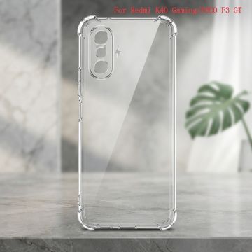 Xiaomi Poco F3 GT Crystal Clear Soft TPU Shockproof Dust Plug Transparent Case