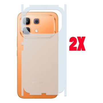 (2-Pack) Carbon Fiber Back Matte Film for Infinix Note 60 Pro