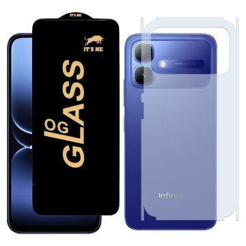 2-in-1 360 Protection for Infinix Smart 20: HD Glass + Back Matte