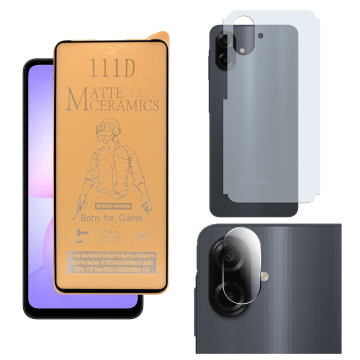 3-in-1 360 Bundle for Samsung A07: Ceramic + Matte Camera - Image 2
