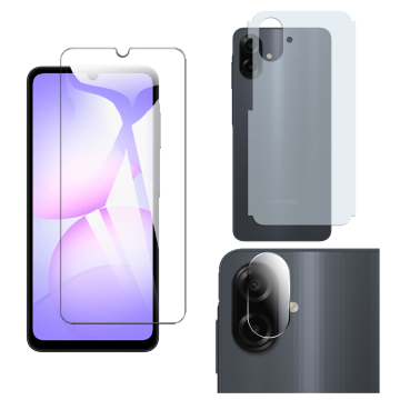 3-in-1 360 Matte Bundle for Samsung A07 : Polish + Camera - Image 2