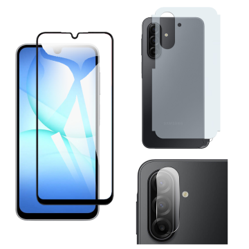 3-in-1 360 Matte Bundle for Samsung A17: 9D + Camera - Image 2