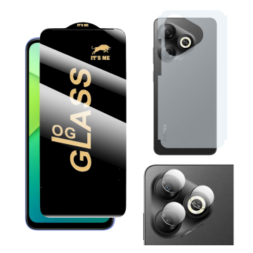 3-in-1 Full Protection for Infinix Smart 10 HD : + Matte Camera - Image 2