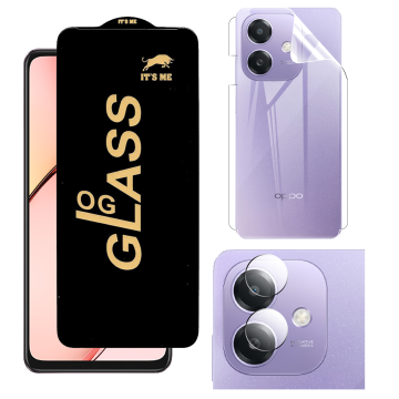 3-in-1 Full Protection for Oppo A5i : HD + Jelly Camera - Image 2