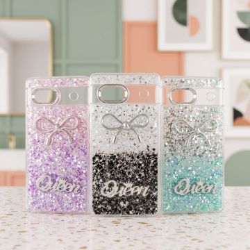 Google Pixel 7A Queen Still Glitter Case Sparkle Cover
