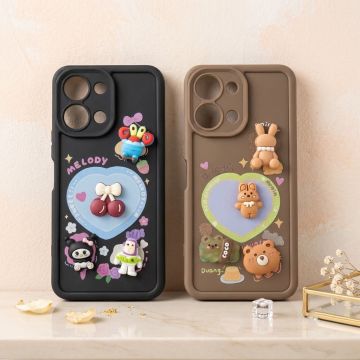 Elegant Multicolor Soft Kitty Bear Back Case Vivo Y05