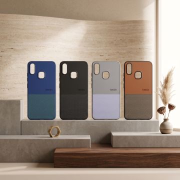 Vivo Y95 Case Premium Quality Leather Finish Phone Cover