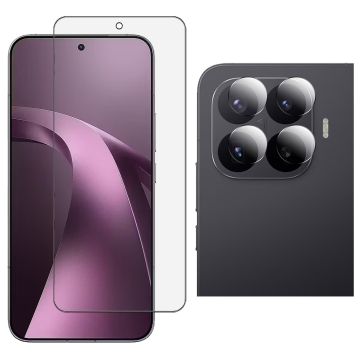 Xiaomi 17T Pro Gorilla Glass 9H Unbreakable Premium Protector + 9H Back Camera Lens Protector 2-in-1 Pack