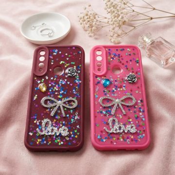 Huawei Y9 Prime 2019 Back Cover – Glitter Love Multicolor
