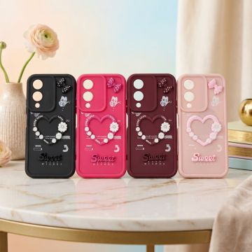 Vivo Y17s Back Cover – Kitty Heart Multicolor