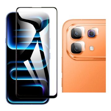 2-in-1 Protection Bundle for Infinix Note 60 Pro: 9D + Camera