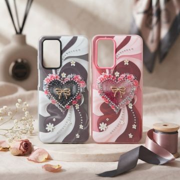 Oppo A54 Premium Heart Printed Cute & Protective Case