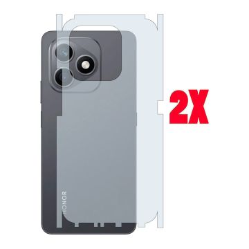 Honor x8d Carbon Fiber Back Matte Film Anti-Scratch Soft Skin - 2Pcs 