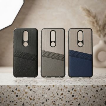 Nokia 6.1 Plus Case Multicolor Dual Tone Premium Soft Leather Back Cover