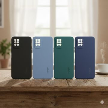 Premium Infinix Note 8 Soft TPU Back Case Official Spigen Design Multicolor