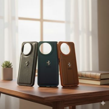 Premium Leather Type Soft Silicone Protective Case for Tecno Spark 30 Pro
