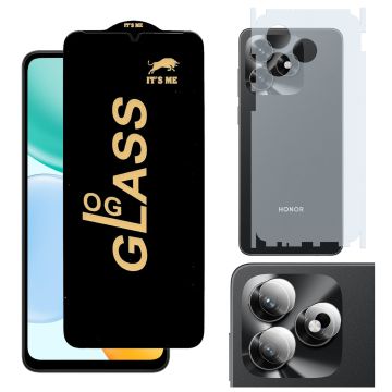 3-in-1 Full Protection for Honor x5c plus: HD + Matte + Camera