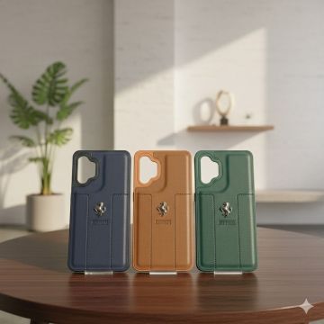Premium Leather Type Soft Silicone Protective Case for Samsung Galaxy A32