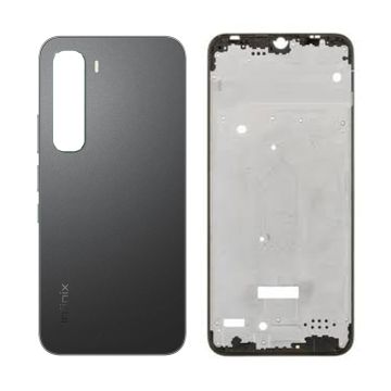 Infinix Hot 60 Pro Complete Outer Body - Housing Frame, Back Panel & Keys - Black