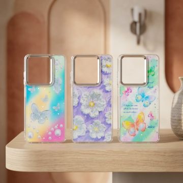 Tecno Spark Go 2024 Butterfly Case Premium Glitter Shiny Printed Cover