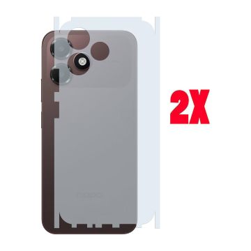 (2-Pack) Carbon Fiber Back Matte Film for Oppo A6c