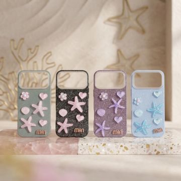 Premium Quality Glitter Starfish Ladies Case For iPhone 17 Pro Max