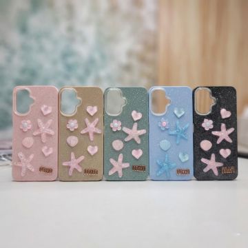 Premium Quality Glitter Starfish Ladies Case For Infinix Smart 10