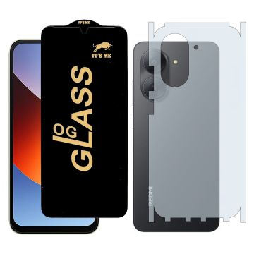 Xiaomi Redmi A7 HD OG Premium Quality Glass + Back Matte Thin Sheet Protector 2-in-1 Deal