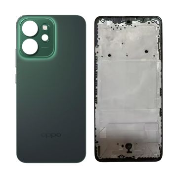 Oppo Reno 14f Complete Outer Body - Housing Frame, Back Panel & Keys - Green