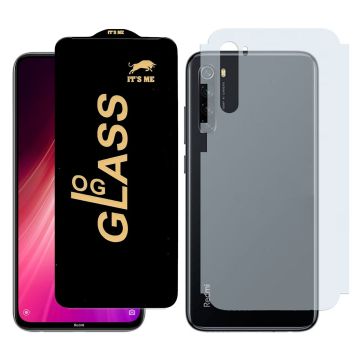 2-in-1 360 Protection for Xiaomi redmi note 8: HD Glass + Back Matte