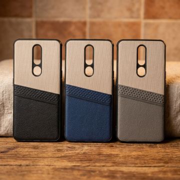 Oppo F11 Pro Case Multicolor Dual Tone Premium Soft Leather Back Cover