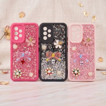 Stylish Multicolor Glitter Premium Phone Case For Samsung A53