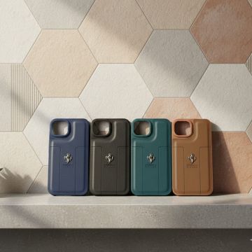 Premium Leather Type Soft Silicone Protective Case for Apple iPhone 13
