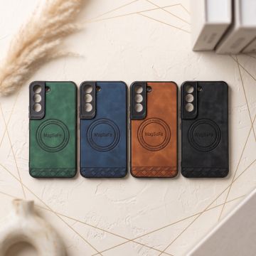 Samsung S22 Back Cover Premium Leather Magnetic Circle Back Cover For Samsung S22 Shockproof Protective Case