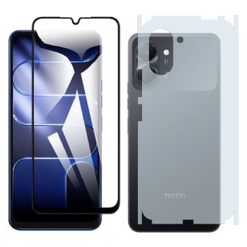 2-in-1 360 Protection Pack for Tecno Spark Go 3: 9D + Matte
