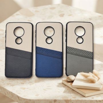 Motorola Moto G7 Play Case Multicolor Dual Tone Premium Soft Leather Back Cover
