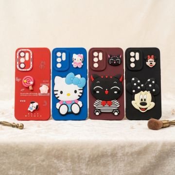 Oppo Reno 6 Multicolor Cute Soft Kitty Pouch Premium Quality